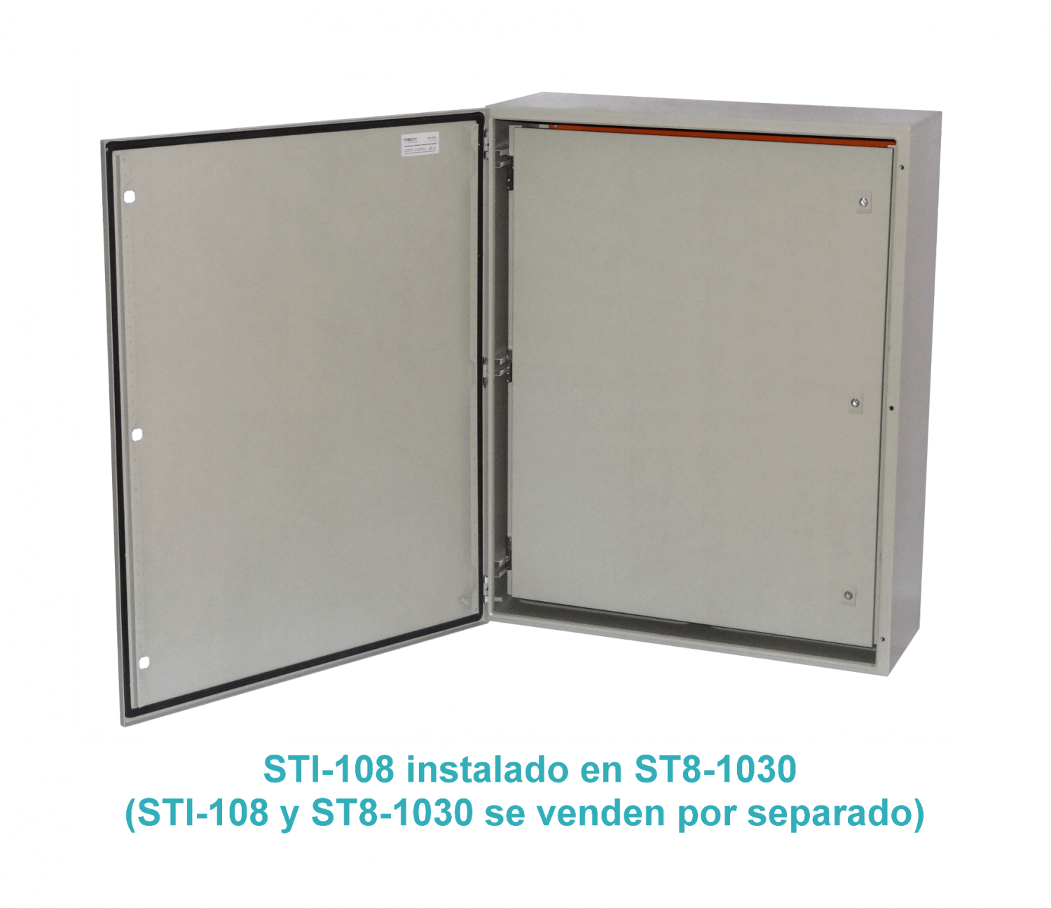 Contratapa Tibox STI-108 1000x800mm para tablero ST8-1030 tapa interior abatible 3