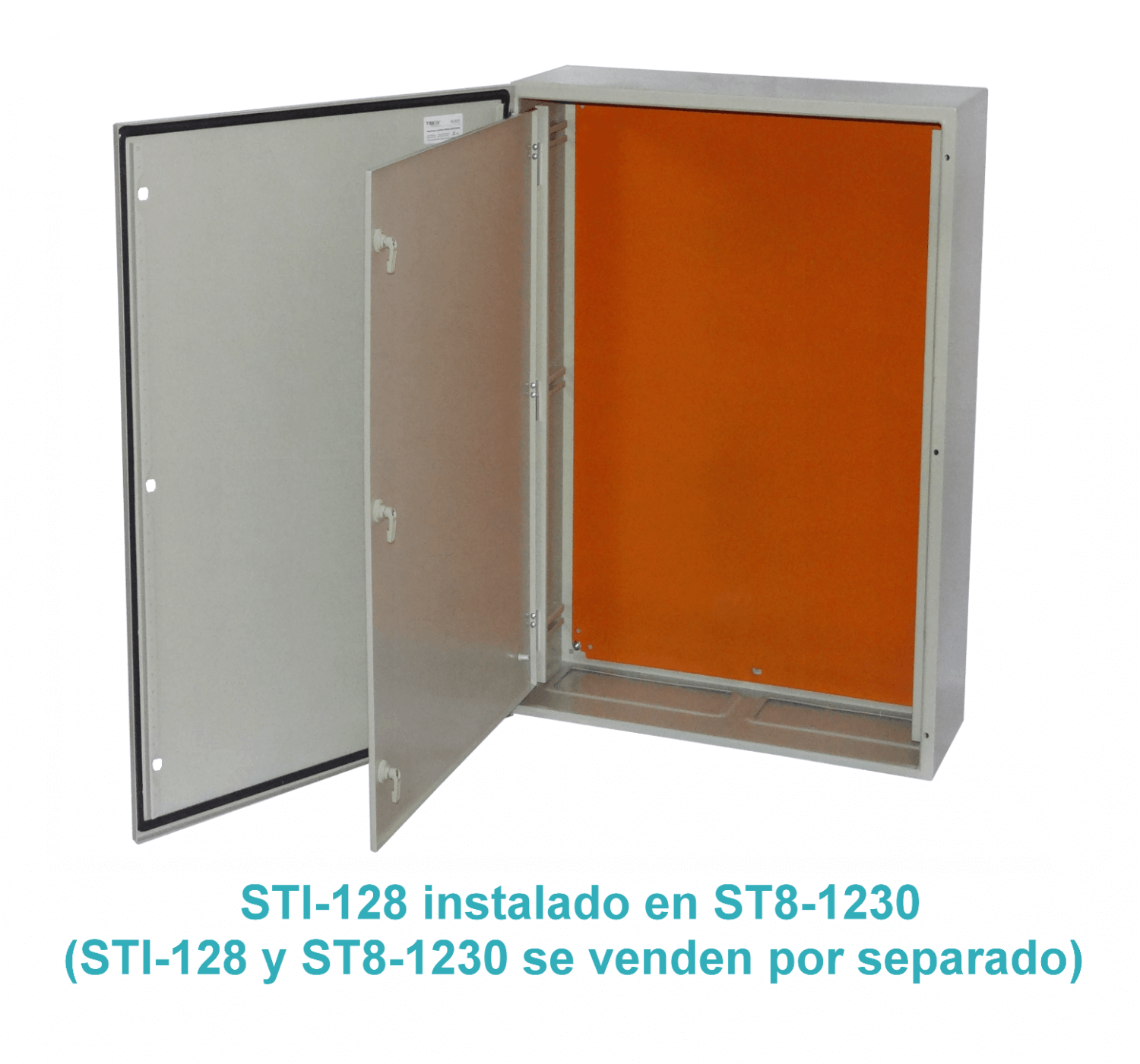 Contratapa Tibox STI-128 1200x800mm para tablero ST8-1230 tapa interior abatible 1