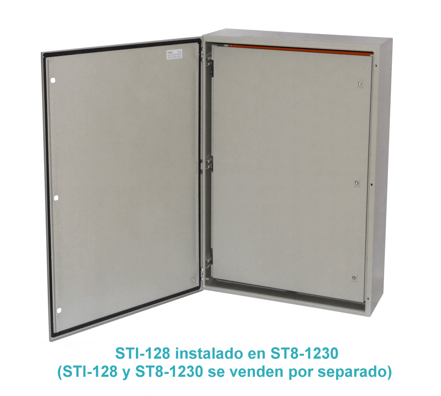 Contratapa Tibox STI-128 1200x800mm para tablero ST8-1230 tapa interior abatible 3
