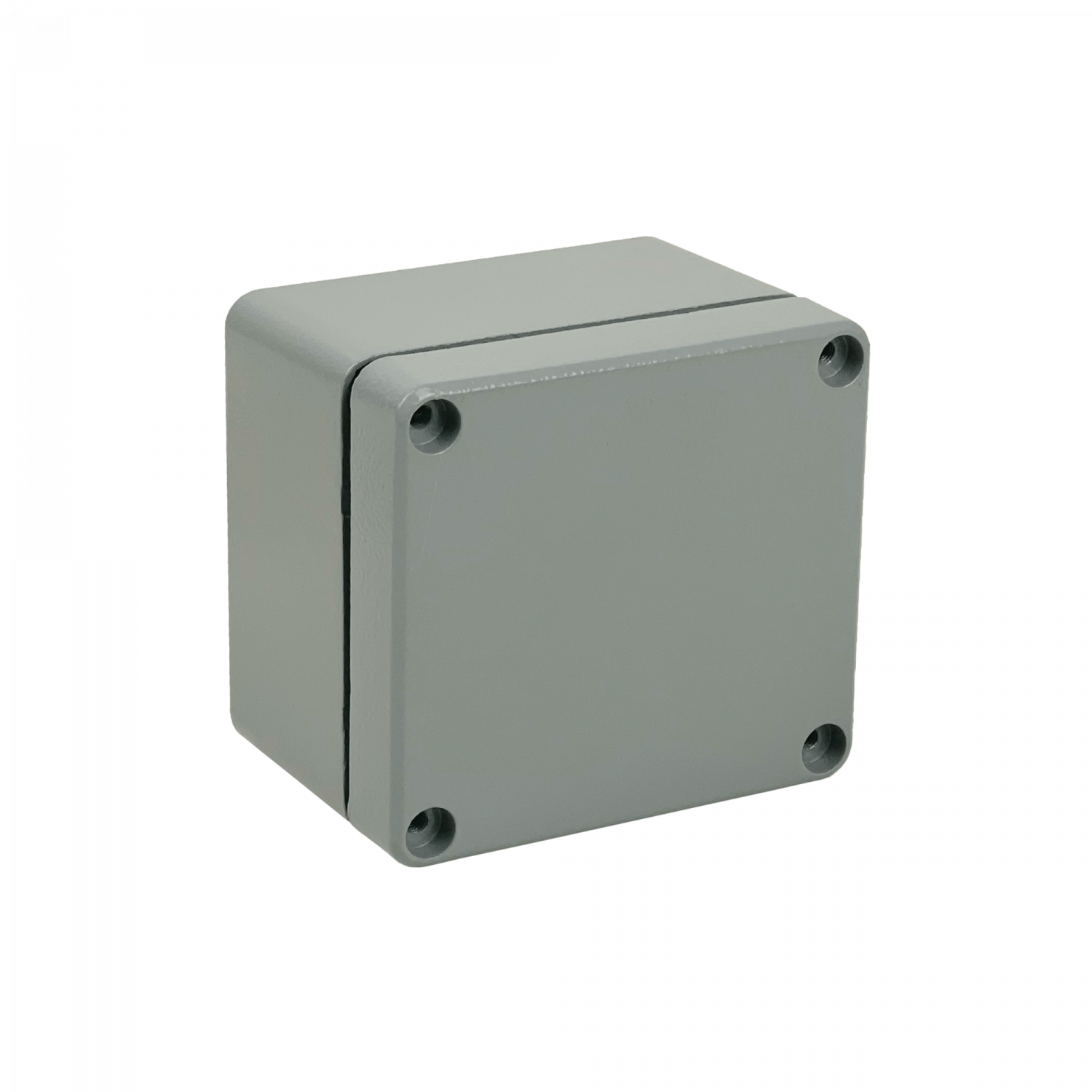 Caja 80x75x59mm IP66 Aluminio Grueso 4-Tornillos 2-Aletas 2