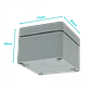 Caja 80x75x59mm IP66 Aluminio Grueso 4-Tornillos 2-Aletas - Miniatura 3