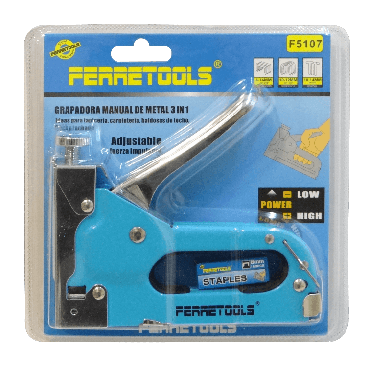 Engrapadora Manual Rectangular/4-14mm Redonda/10-12mm Clavo-T/10-14mm 3