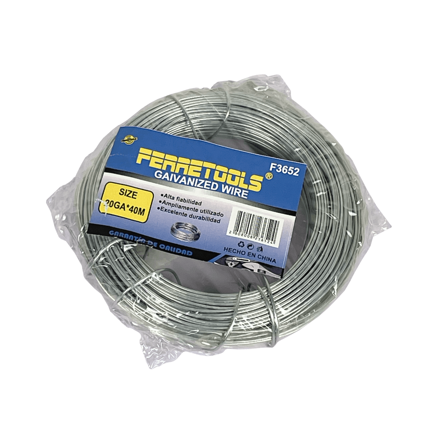 FERRETOOLS 20GA x 40mt Alambre Galvanizado F3652 2