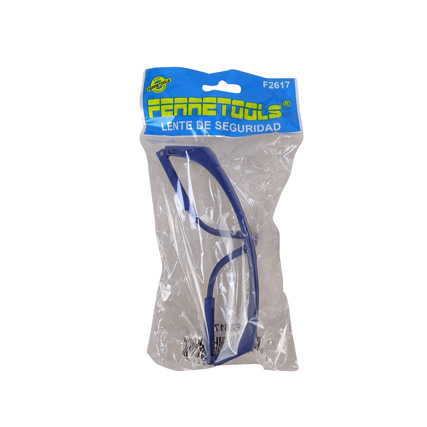 Antiparra Transparente Seguridad Marco-Azul Proteccion Anteojos 3