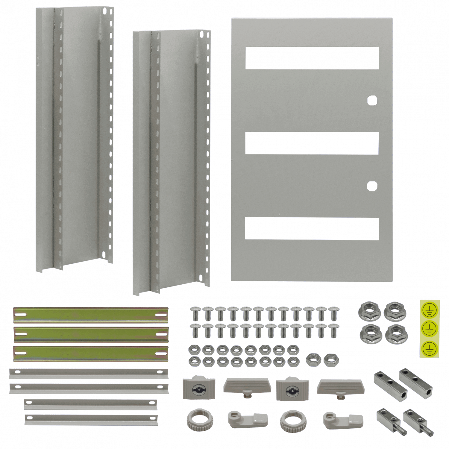 Chasis interno Tibox ST-625 543x327mm con 3 riel din 33cm para tablero ST4-625 2