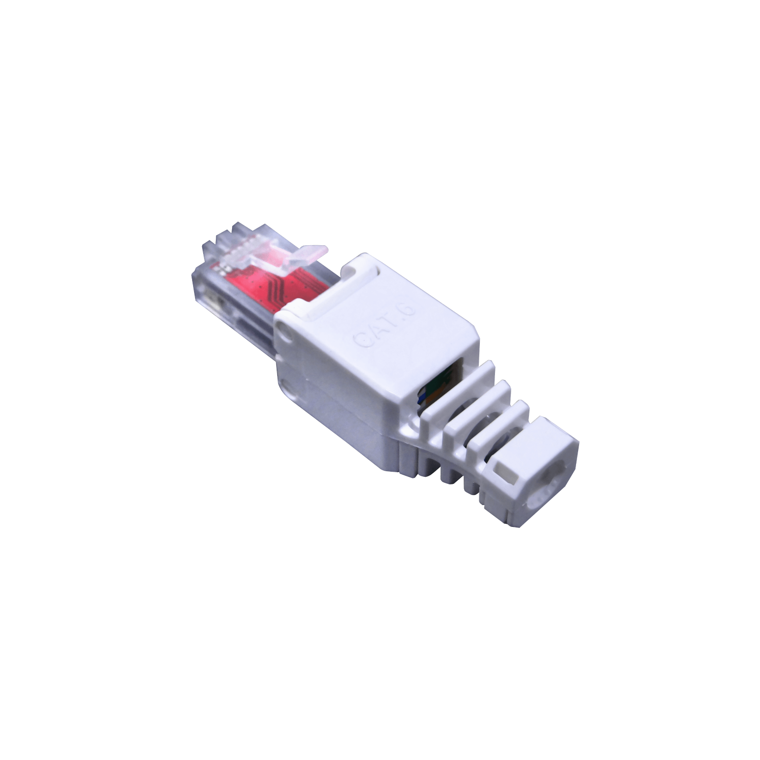 Conector RJ45 Macho UTP Auto-Punchable Cat6 Unifilar/Multifilar Blanco 1