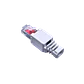 Conector RJ45 Macho UTP Auto-Punchable Cat6 Unifilar/Multifilar Blanco - Miniatura 1