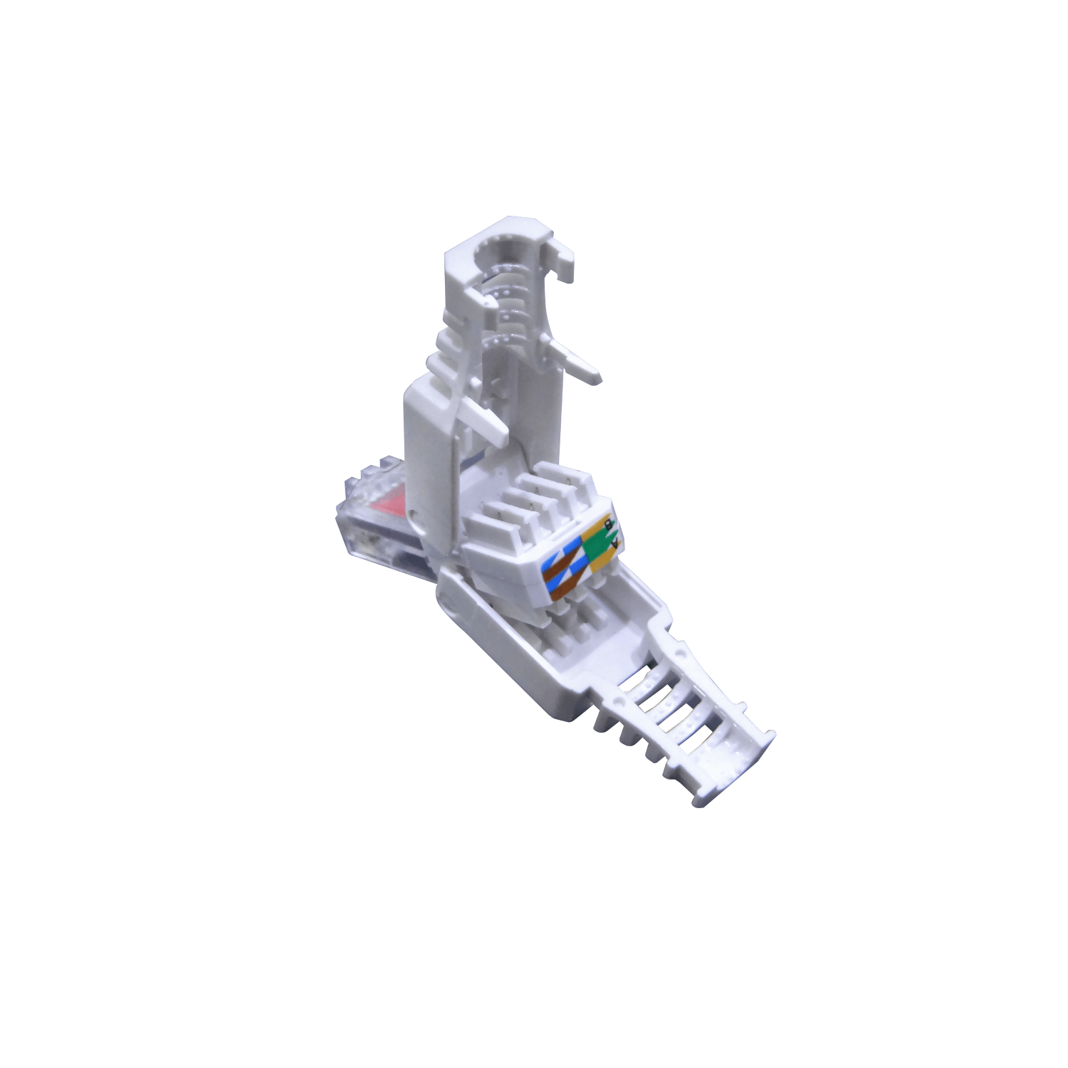 Conector RJ45 Macho UTP Auto-Punchable Cat6 Unifilar/Multifilar Blanco 3