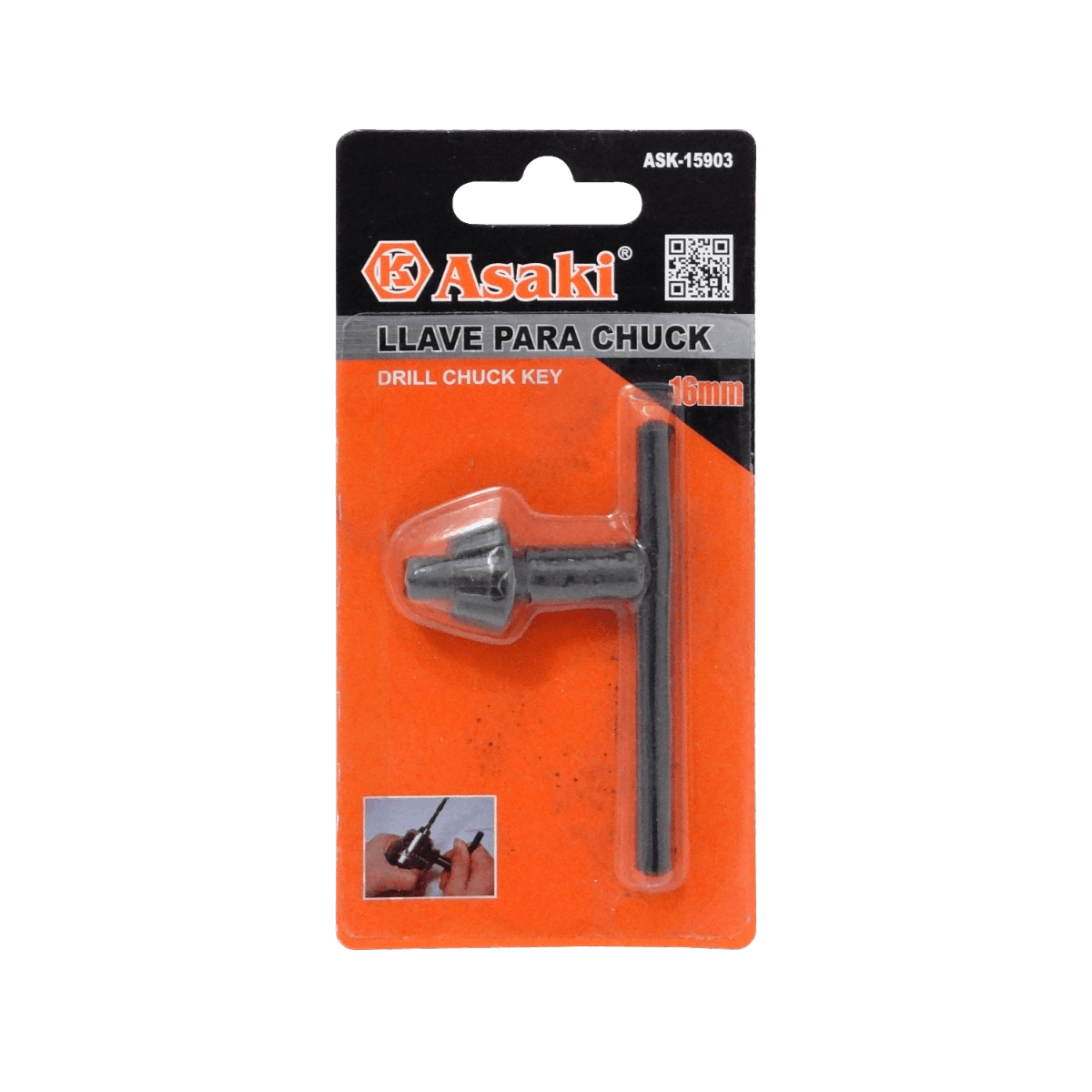 Llave Chuck 16mm para Cambio de Broca de Taladro 1