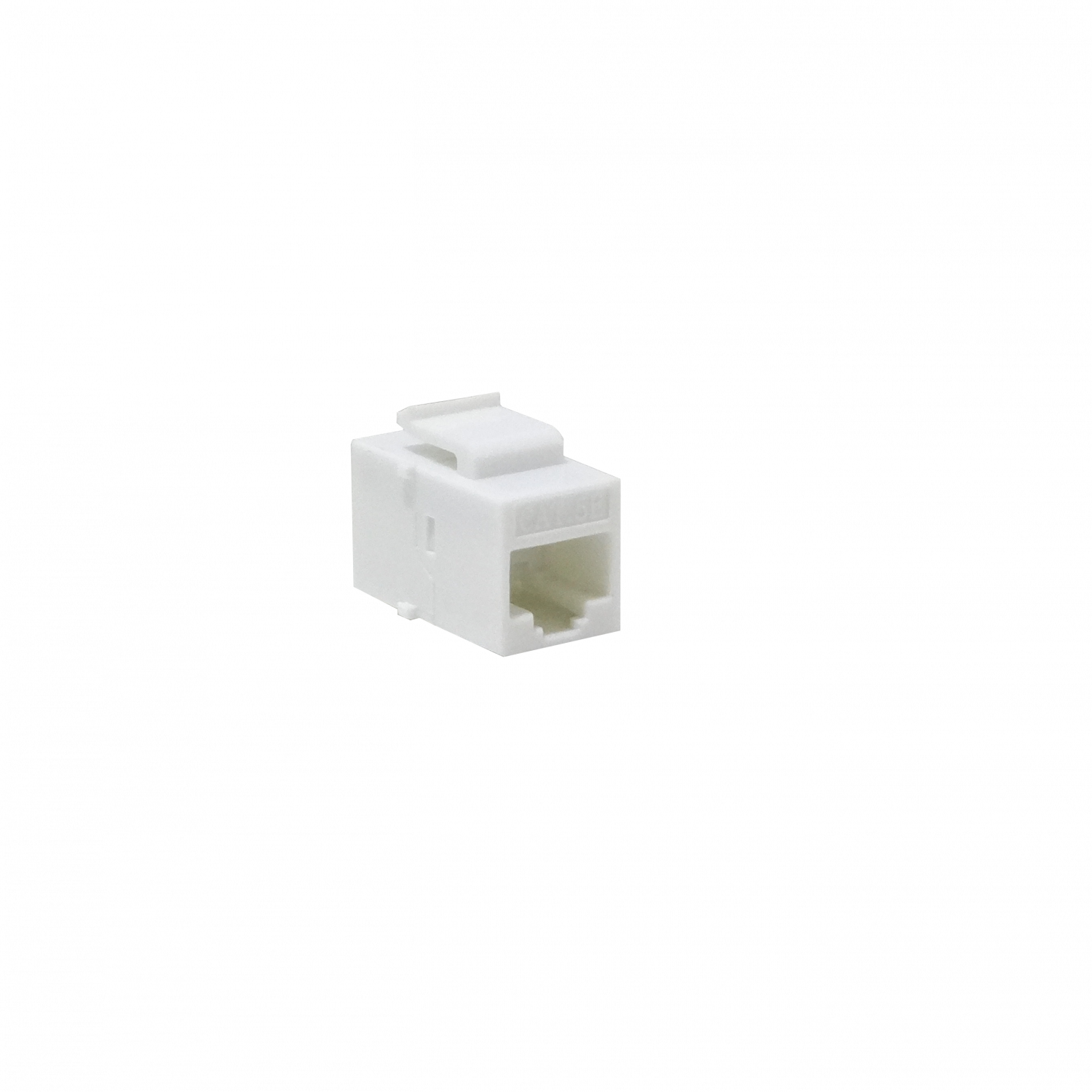 Blanco Cat5e UTP Copla RJ45-RJ45 Keystone Feedthrough 1