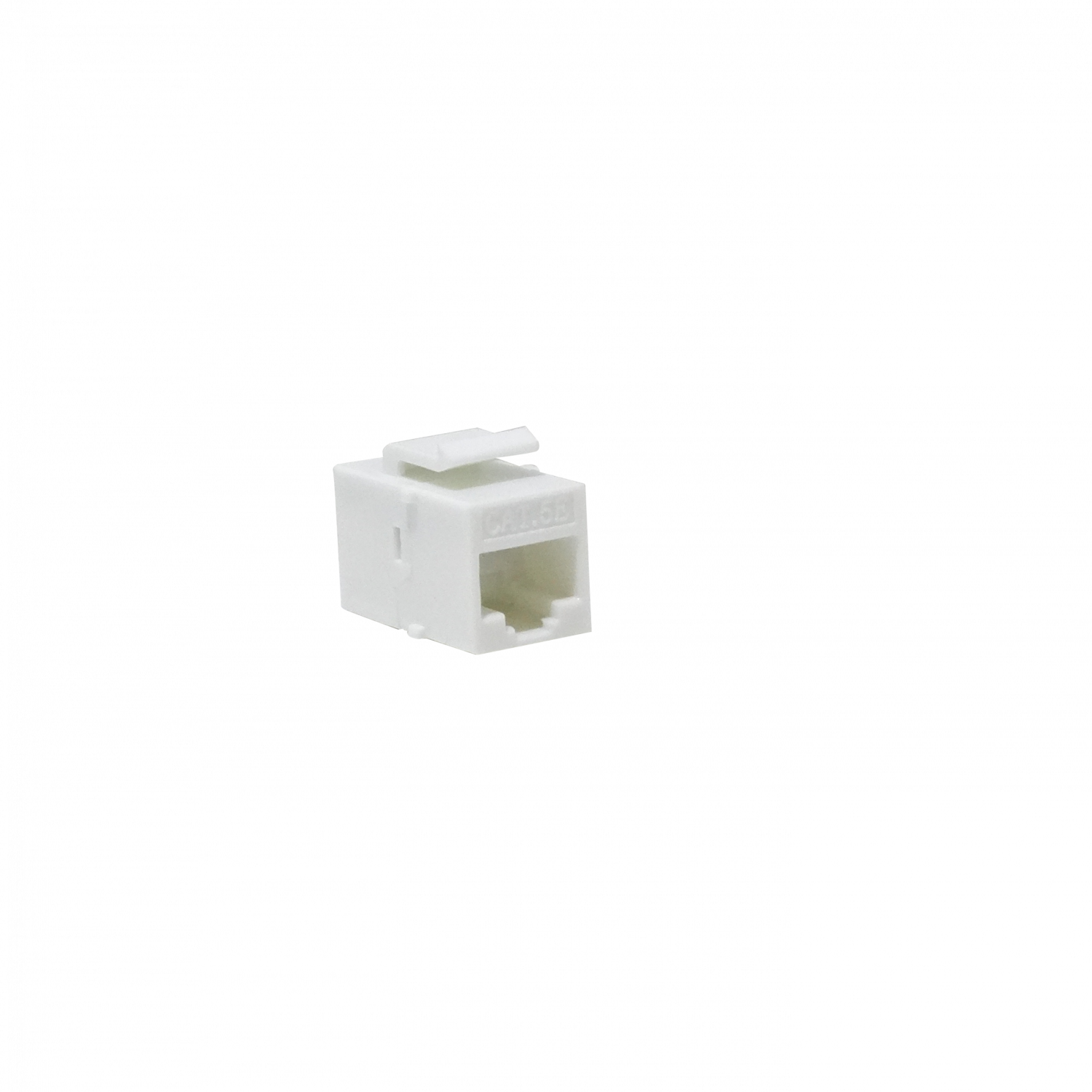 Blanco Cat5e UTP Copla RJ45-RJ45 Keystone Feedthrough 2