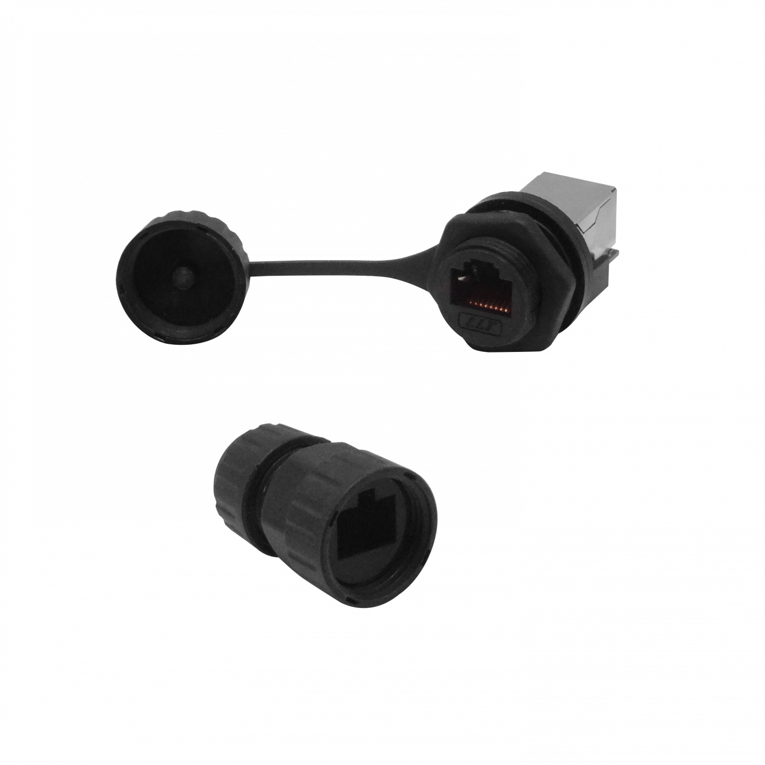 Copla y Cabeza RJ45 STP FTP Exterior M20 IP67 p/Caja Hembra-Hembra 2