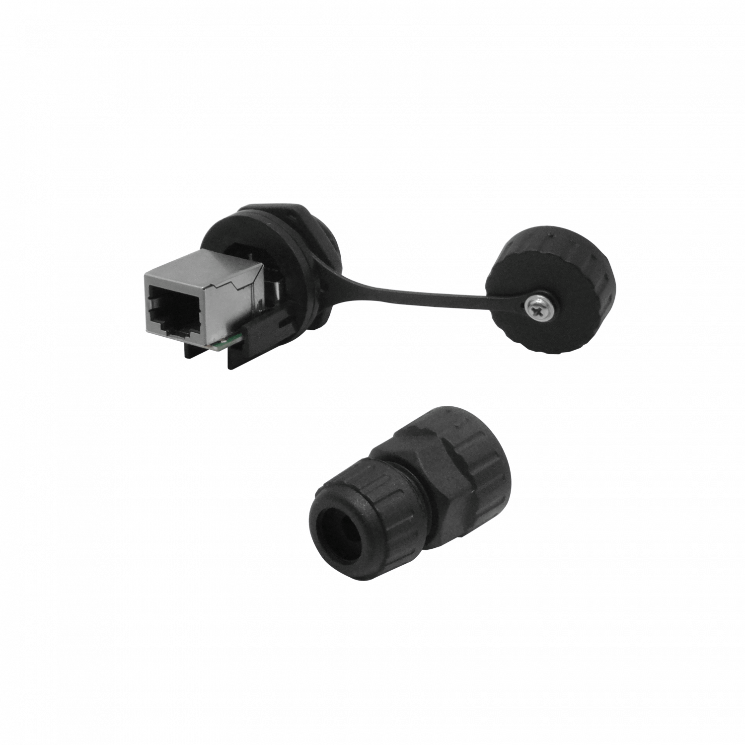 Copla y Cabeza RJ45 STP FTP Exterior M20 IP67 p/Caja Hembra-Hembra 3