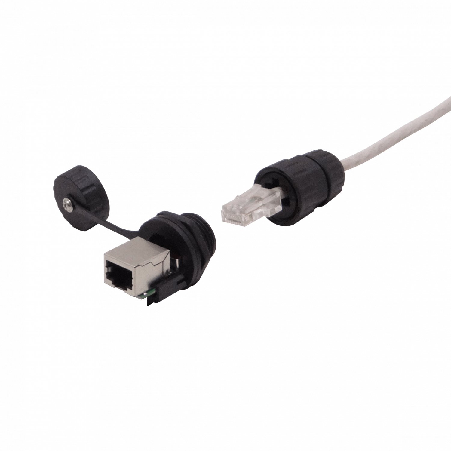 Copla y Cabeza RJ45 STP FTP Exterior M20 IP67 p/Caja Hembra-Hembra 4