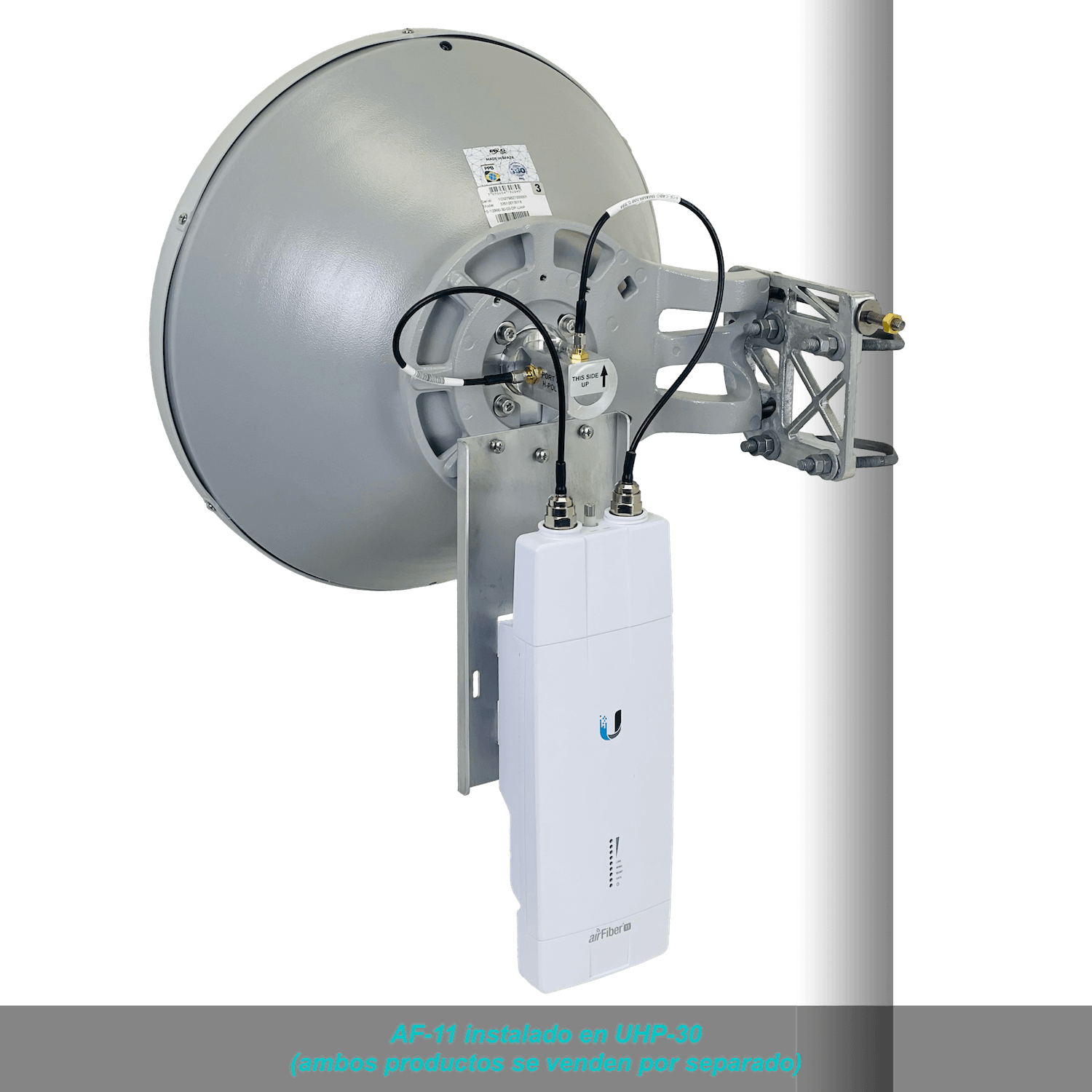 ALGCOM ISO+RAD 11GHz 0,3m 30dBi 10,0-11,7GHz 4º 2x2 2-RPSMA-H Antena 4