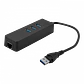1-USB3.0-AM 1-LAN-RJ45-Ethernet 10/100mbps Hub-3p Win Mac Linux - Miniatura 2