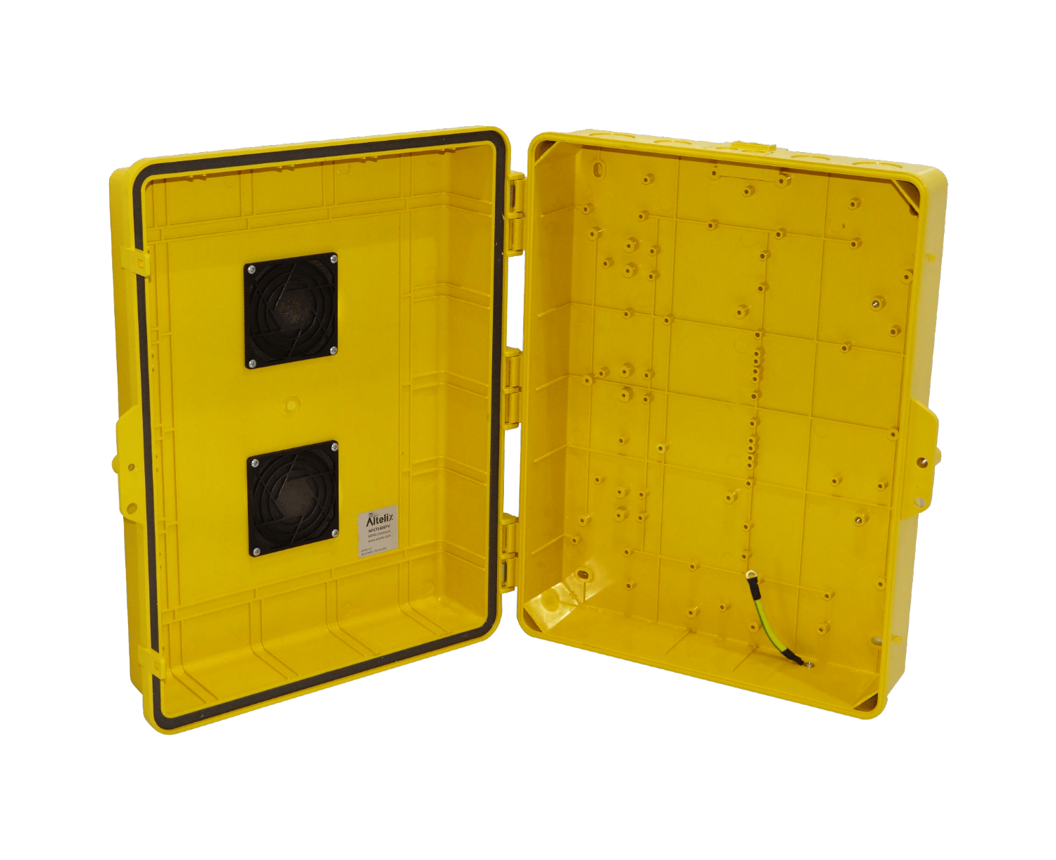 Caja Exterior Ventilada ALTELIX NP171406YV Amarilla 432x355x152mm IP55 NEMA3 PC+ABS 1