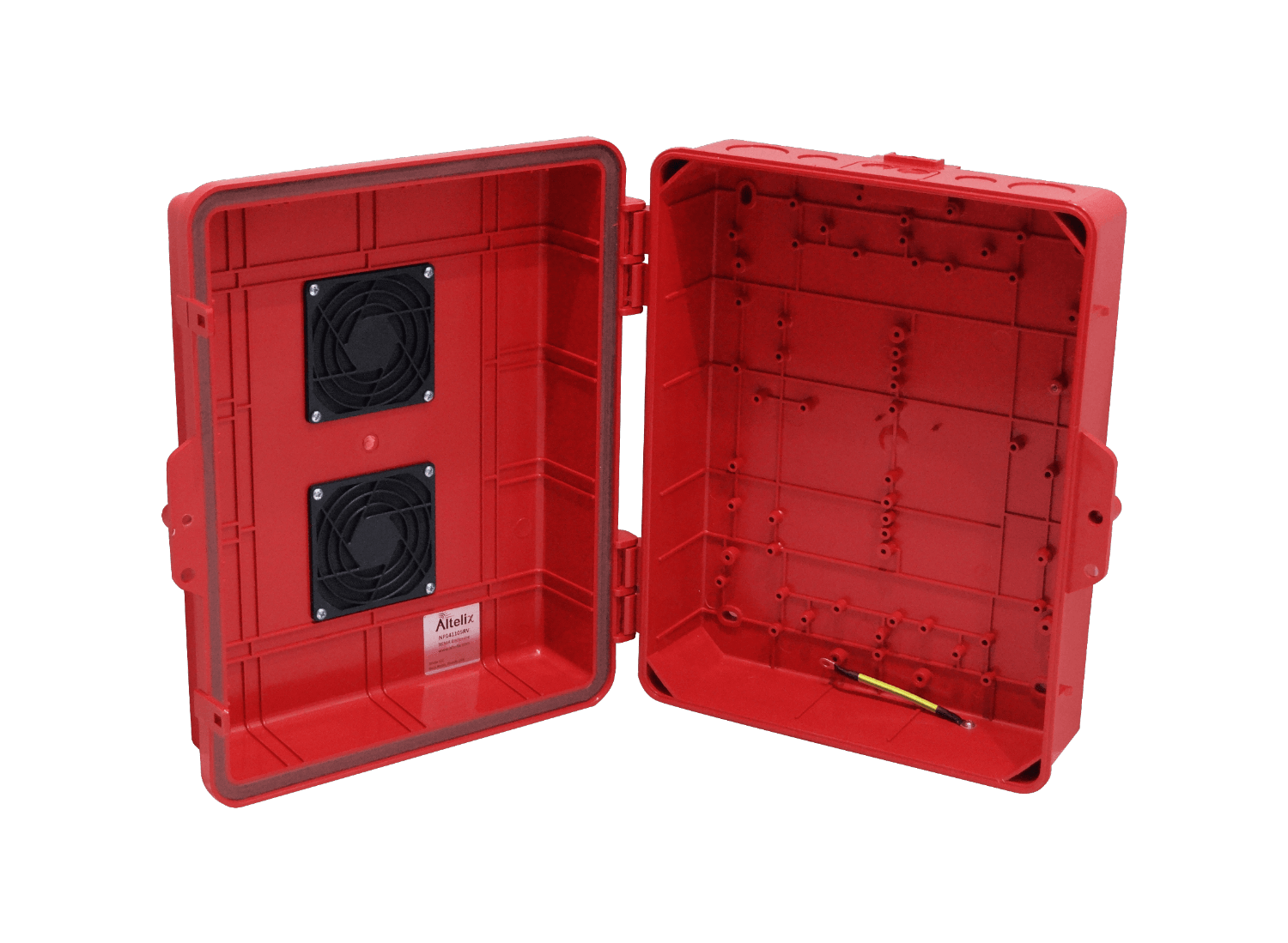 Caja Exterior Ventilada ALTELIX NP141105RV Roja 355x280x127mm IP55 NEMA3 PC+ABS 4