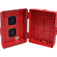 Caja Exterior Ventilada ALTELIX NP141105RV Roja 355x280x127mm IP55 NEMA3 PC+ABS - Miniatura 4