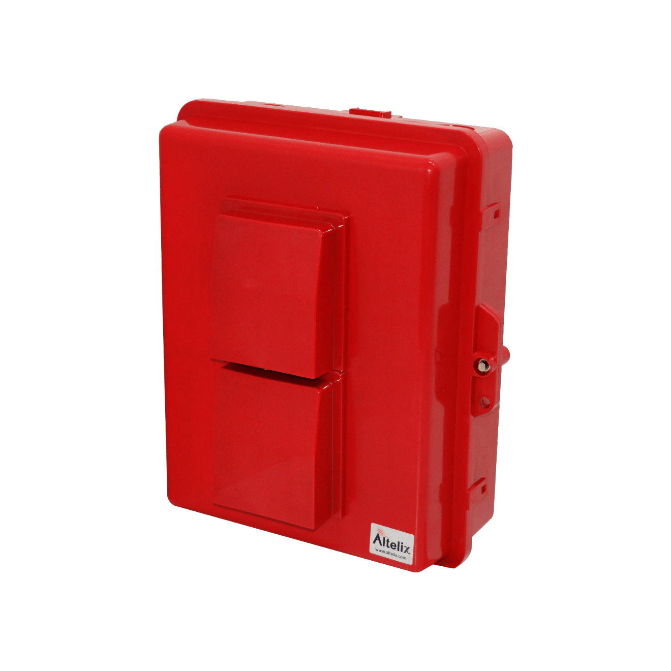 Caja Exterior Ventilada ALTELIX NP141105RV Roja 355x280x127mm IP55 NEMA3 PC+ABS 5