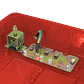 Caja Exterior ALTELIX NP171406R Roja 432x355x152mm IP55 NEMA3 PC+ABS - Miniatura 1