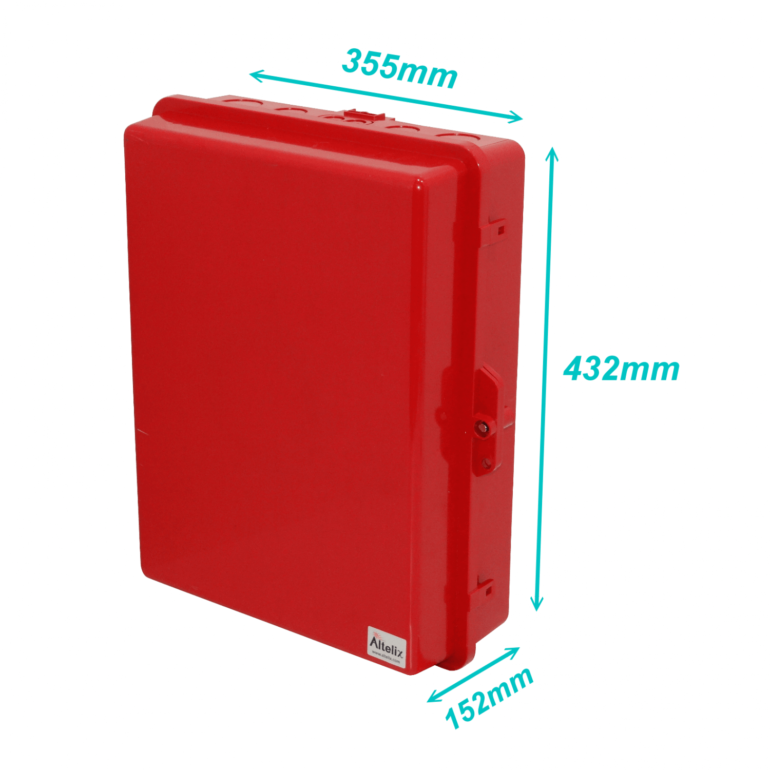 Caja Exterior ALTELIX NP171406R Roja 432x355x152mm IP55 NEMA3 PC+ABS 5