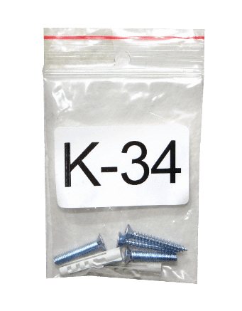 MKTK Kit 2-Tarugos/5mm 4-Tornillos incluido en Mikrotik RBCAP-2ND 1
