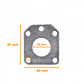 Placa Repuesto LINKMADE MAST-GP38 para Mastil Guy Plate 38mm - Miniatura 1