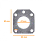 Placa Repuesto LINKMADE MAST-GP45 para Mastil Guy Plate 45mm - Miniatura 2