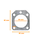 Placa Repuesto LINKMADE MAST-GP57 para Mastil Guy Plate 57mm - Miniatura 2