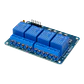 Módulo 4 Relés 5VDC 6-Pin NC/NA con LED Optoaislados JQC-3FF-S-Z - Miniatura 2