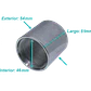 Zincado 1-1/2-Pulg Copla Largo-54mm Hilo Interno - Miniatura 1