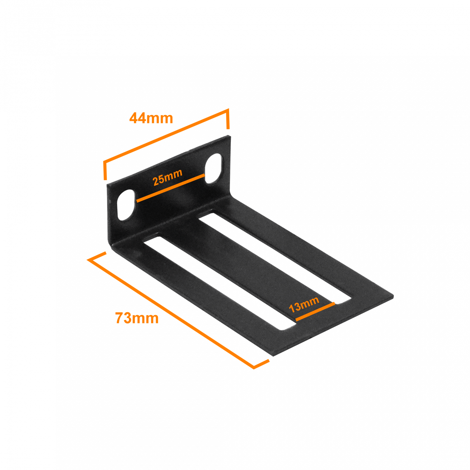 Aletas de Montaje LINKMADE RK2 44mm Orejas Alas para Rack 1U 19 Pulgadas 2