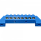 Regleta Azul 8-Conexiones 4mm Riel Din Distribucion Electrica - Miniatura 1