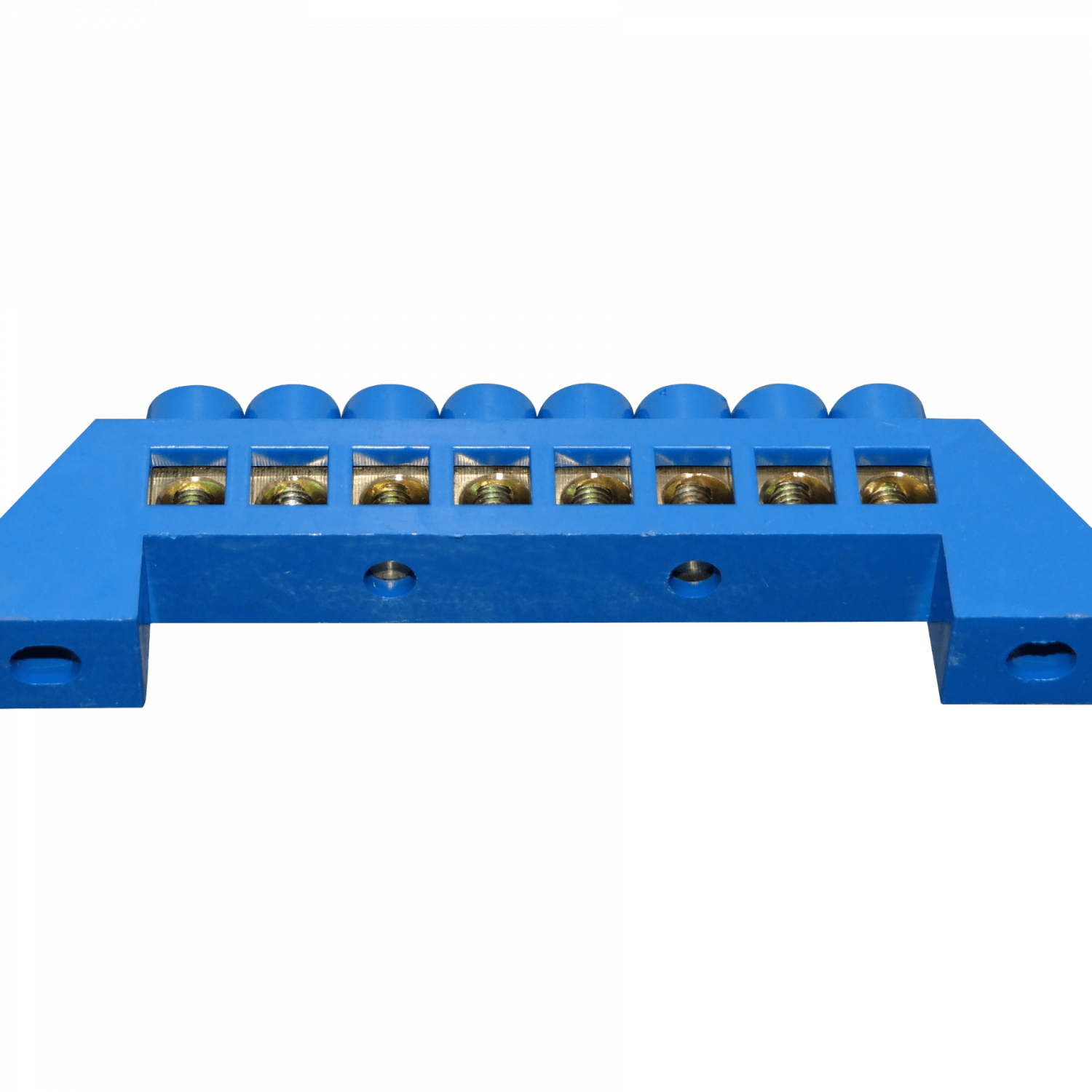 Regleta Azul 8-Conexiones 4mm Riel Din Distribucion Electrica 1