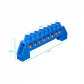 Regleta Azul 8-Conexiones 4mm Riel Din Distribucion Electrica - Miniatura 2