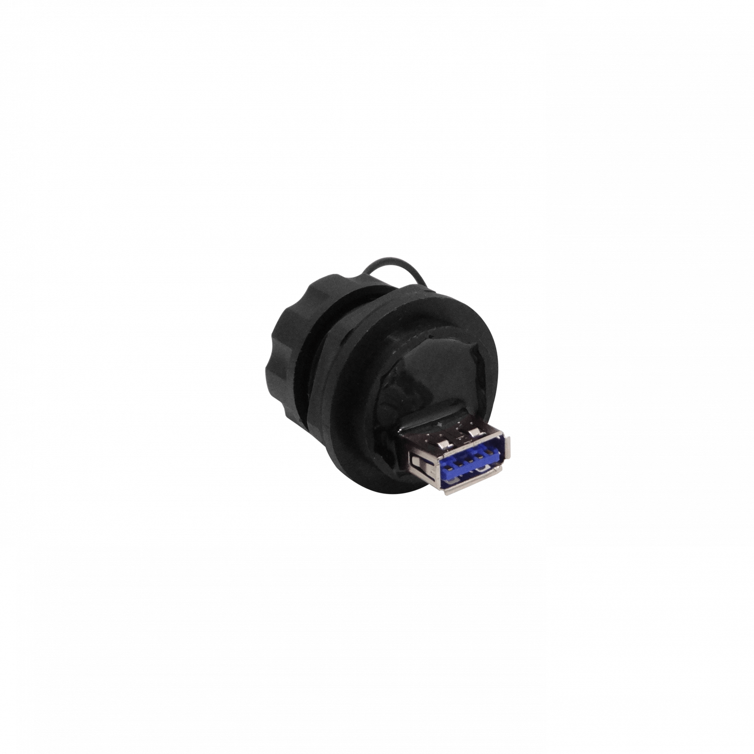Industrial USB3.0 A-A USB-AH-AH Negro Plastico c/Tapa p/1pulg 25-27mm 1
