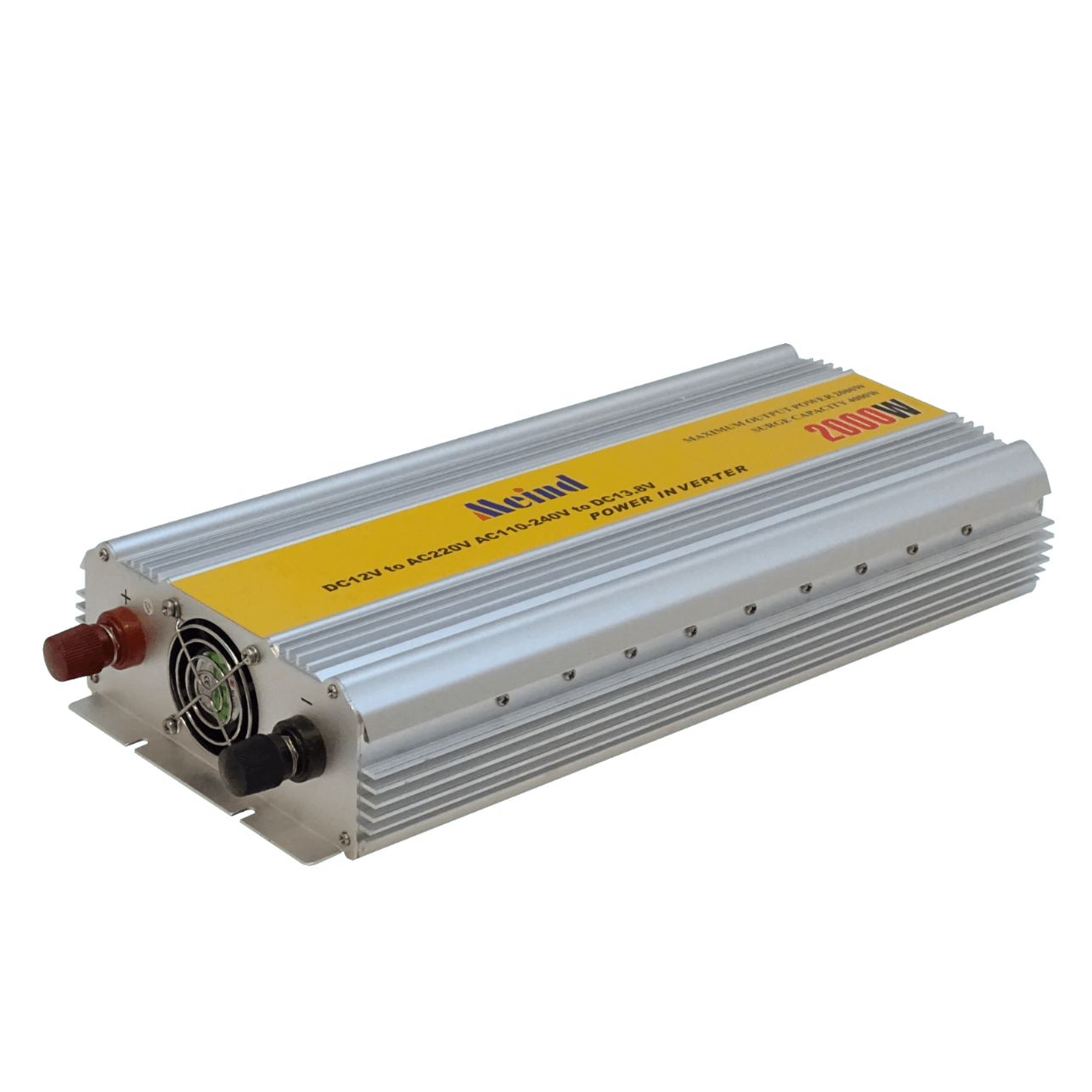 Inversor de Corriente INV-2000W 2000W/4000W 12VDC a 220VCA con Ventilador 6