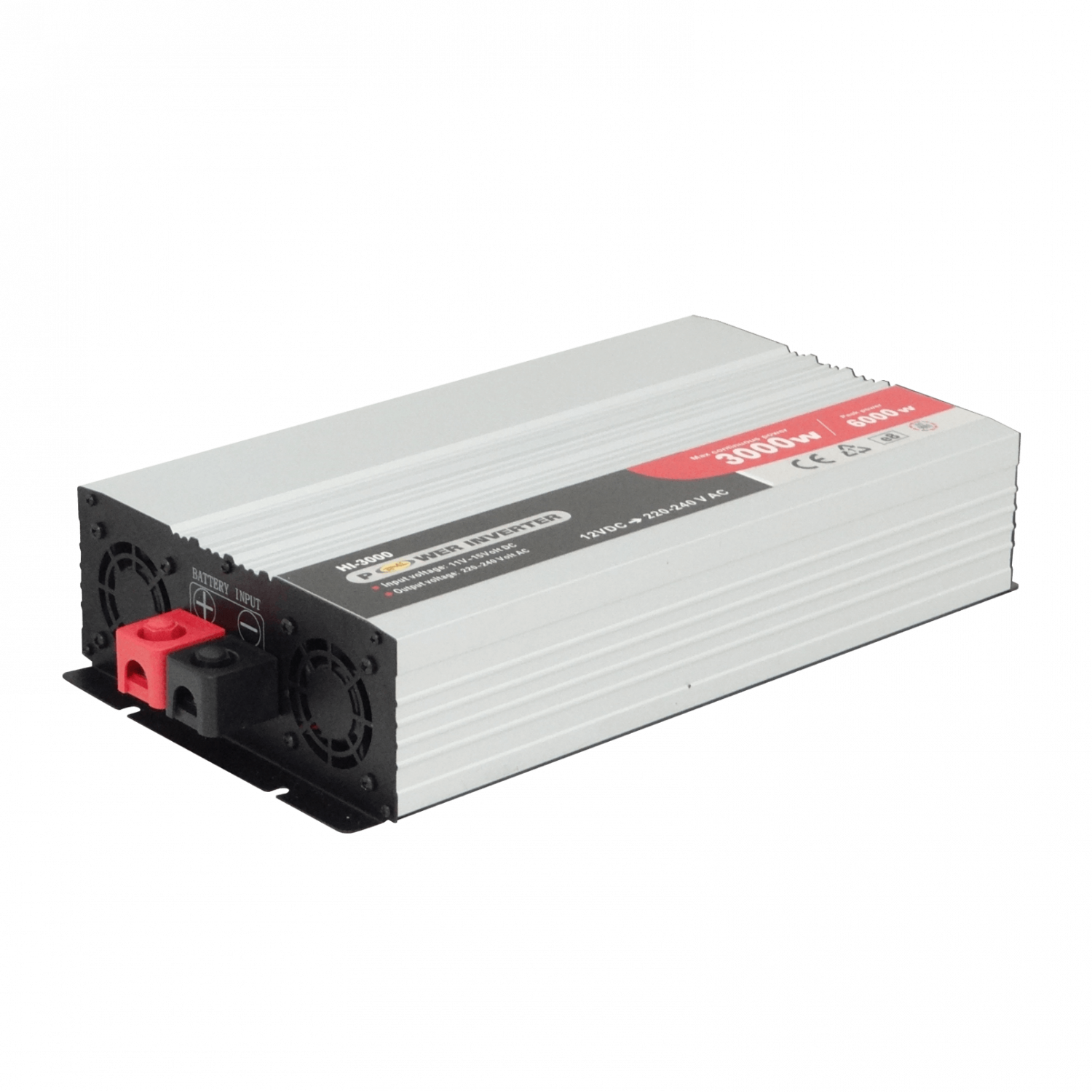 3000W 11-15V/12VDC-in 220V-out inversor 2-Multinorma c/Vents HI-3000 4