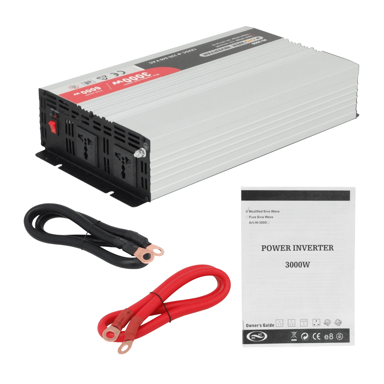 3000W 11-15V/12VDC-in 220V-out inversor 2-Multinorma c/Vents HI-3000 5