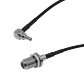 CRC9-M-90º a F-Hembra RG174 Cable Coaxial 20cm - Miniatura 1