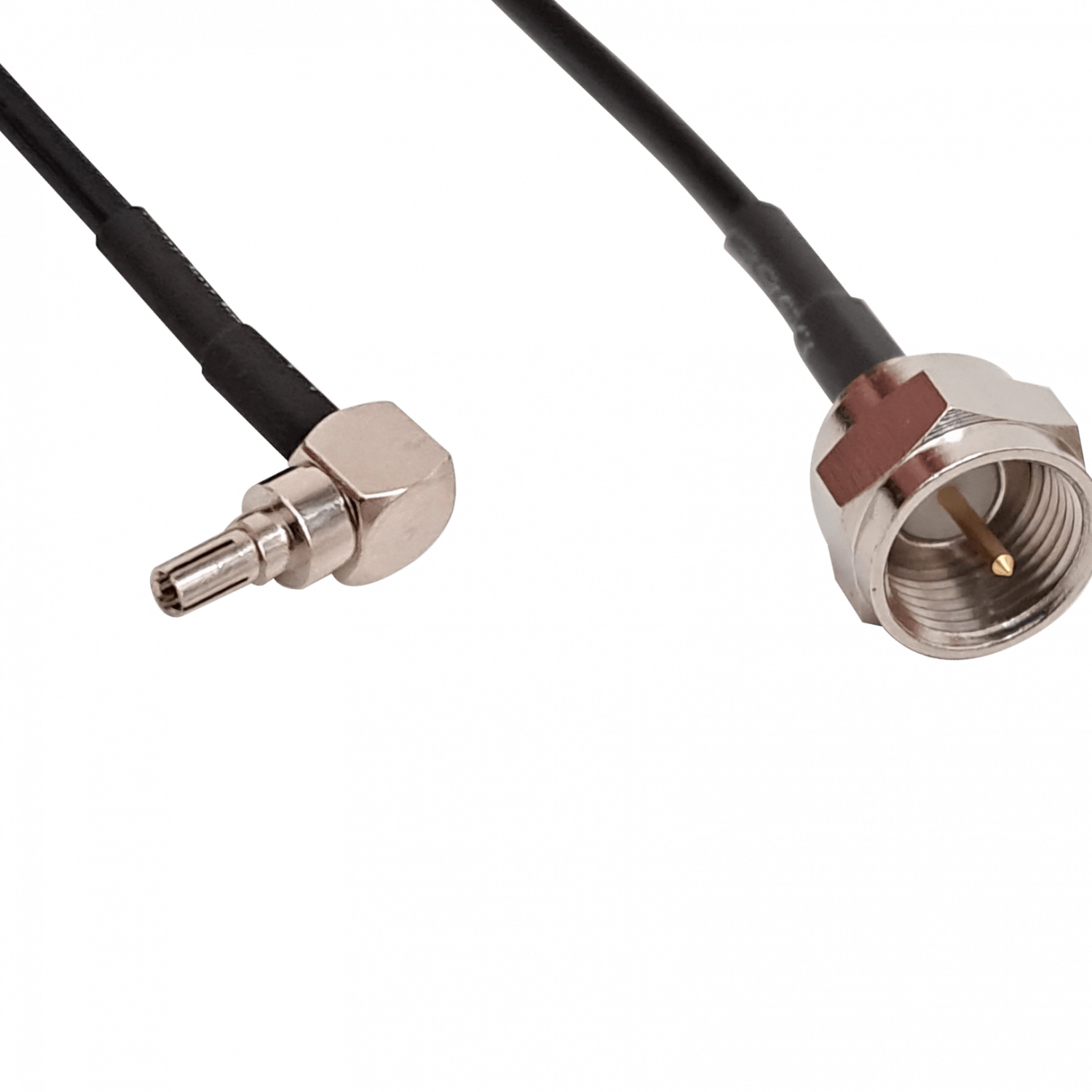 CRC9-M-90º a F-Macho RG174 Cable Coaxial 13cm 2
