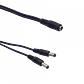 Divisor de Corriente 1-DC-H a 2-DC-M, 5.5x2.1mm, 22cm x2, Cable Negro - Miniatura 2