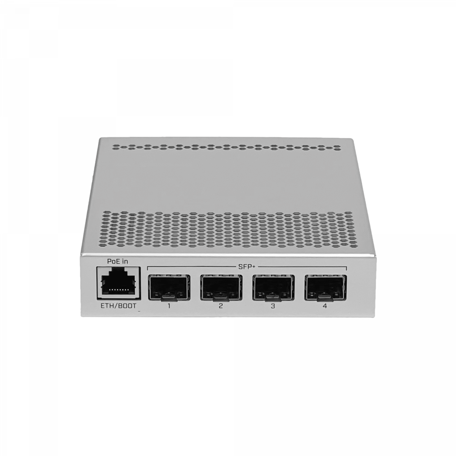 MIKROTIK L5 4-SFP+10G 1-1000-PoE Dual-DC Switch Fibra Admin inc-24V 1