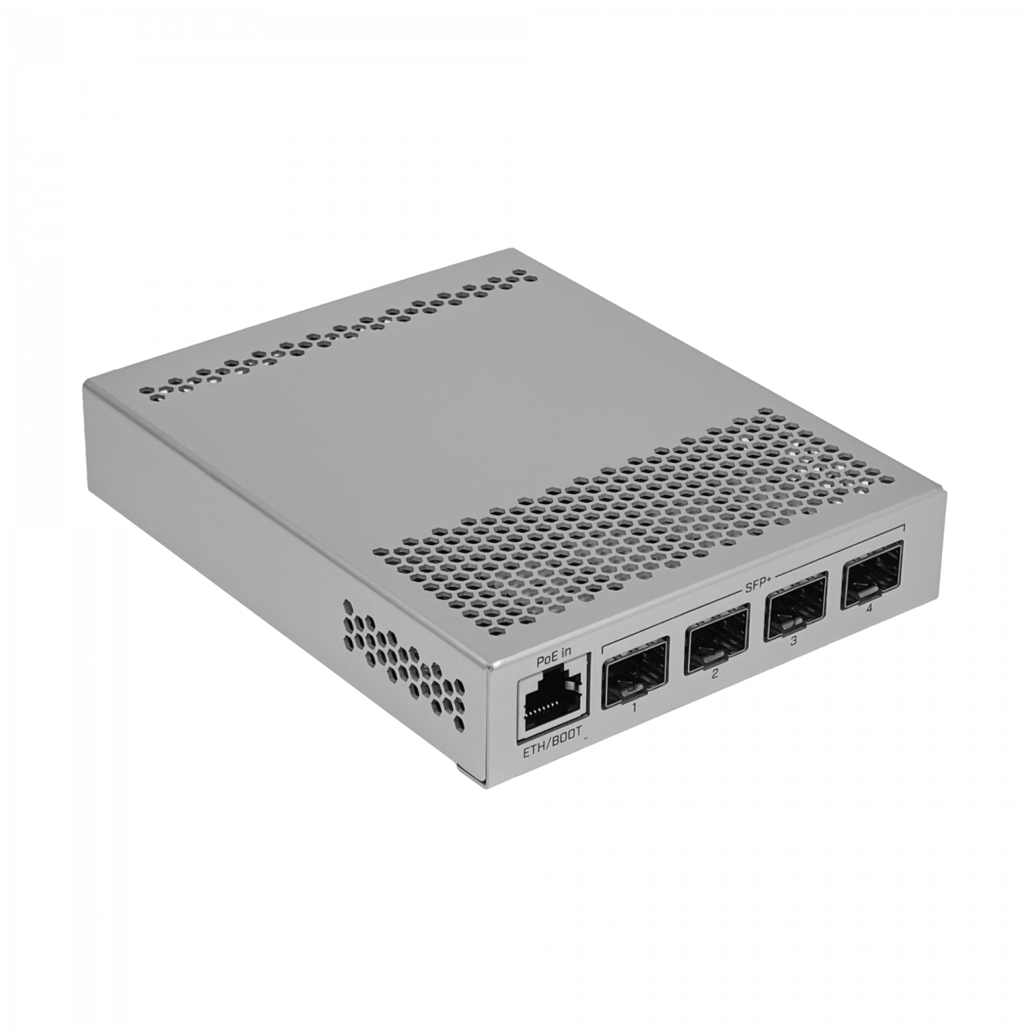MIKROTIK L5 4-SFP+10G 1-1000-PoE Dual-DC Switch Fibra Admin inc-24V 2
