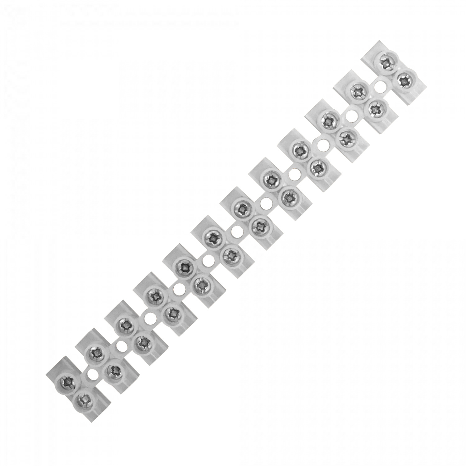 6-Ampere 1mm2 12-Pares Regleta-Tornillos 380V-Max 6A-Max 105x15x12mm 3