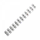 6-Ampere 1mm2 12-Pares Regleta-Tornillos 380V-Max 6A-Max 105x15x12mm - Miniatura 3