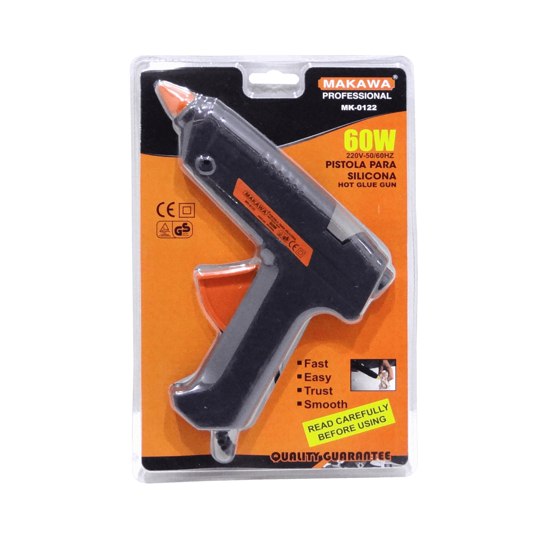 MAKAWA 60W Pistola Silicona Barra 11mm Caliente MK-0122 3