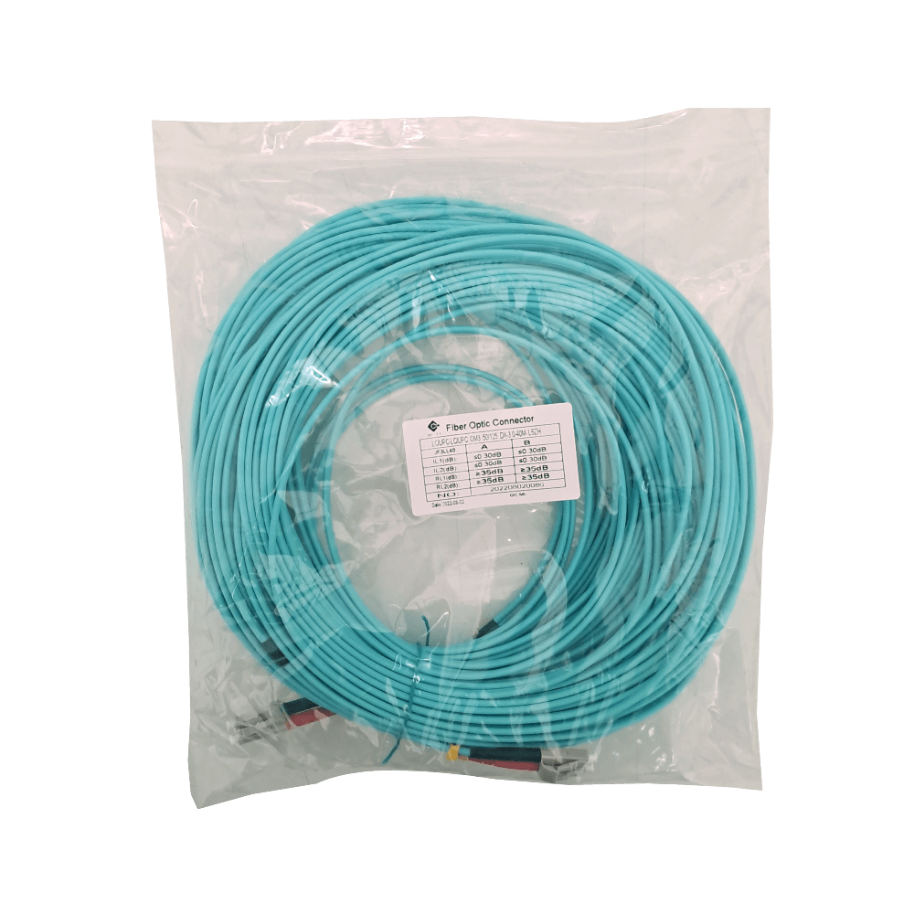 40mt LC-LC OM3 MultiModo MM Duplex Jumper Fibra 3.0mm 50/125um LSZH 1