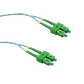 1mt SC/APC-SC/APC OM3 Multimodo MM Duplex Jumper Fibra LSZH - Miniatura 1